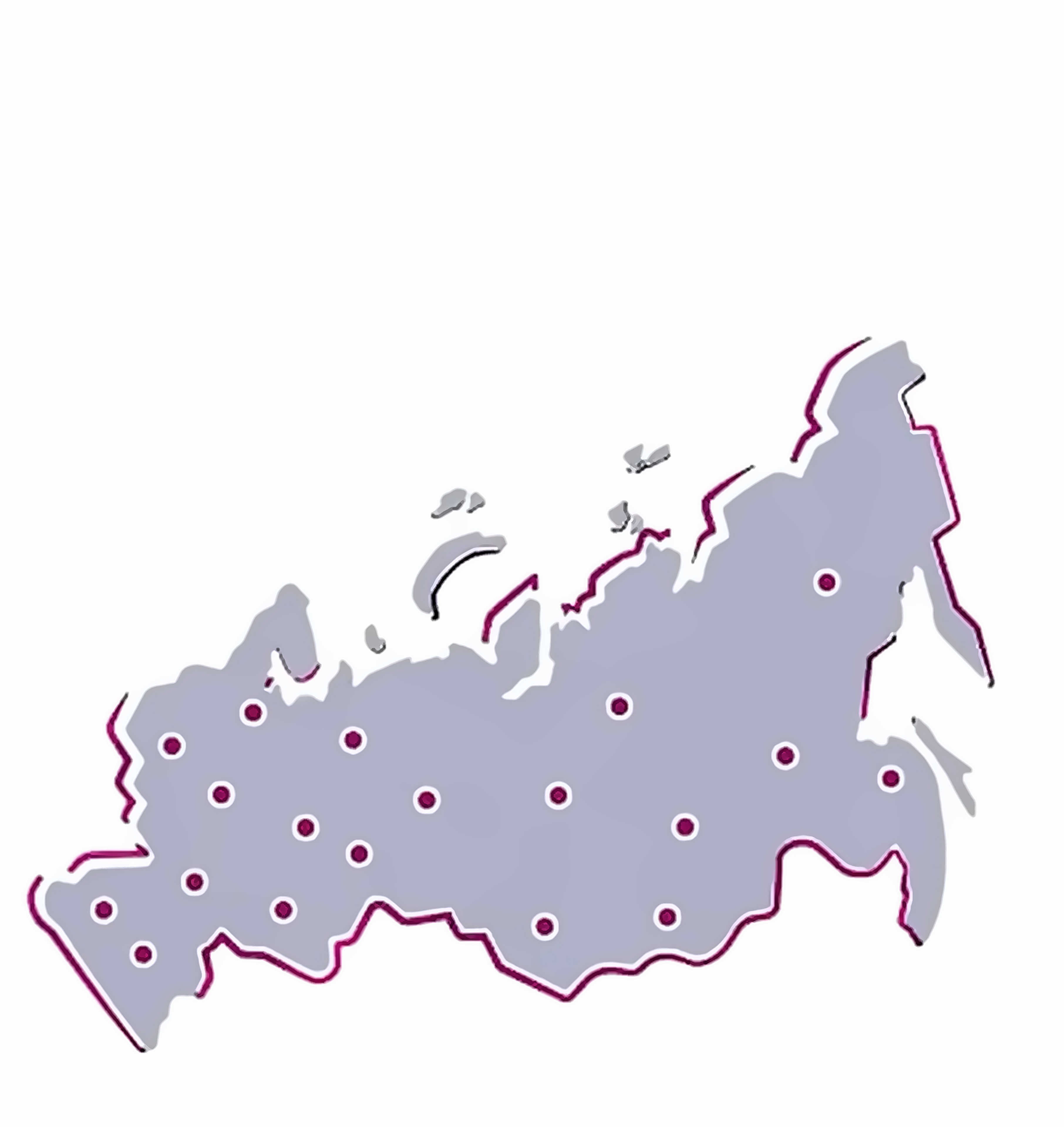 филиалов по всей России